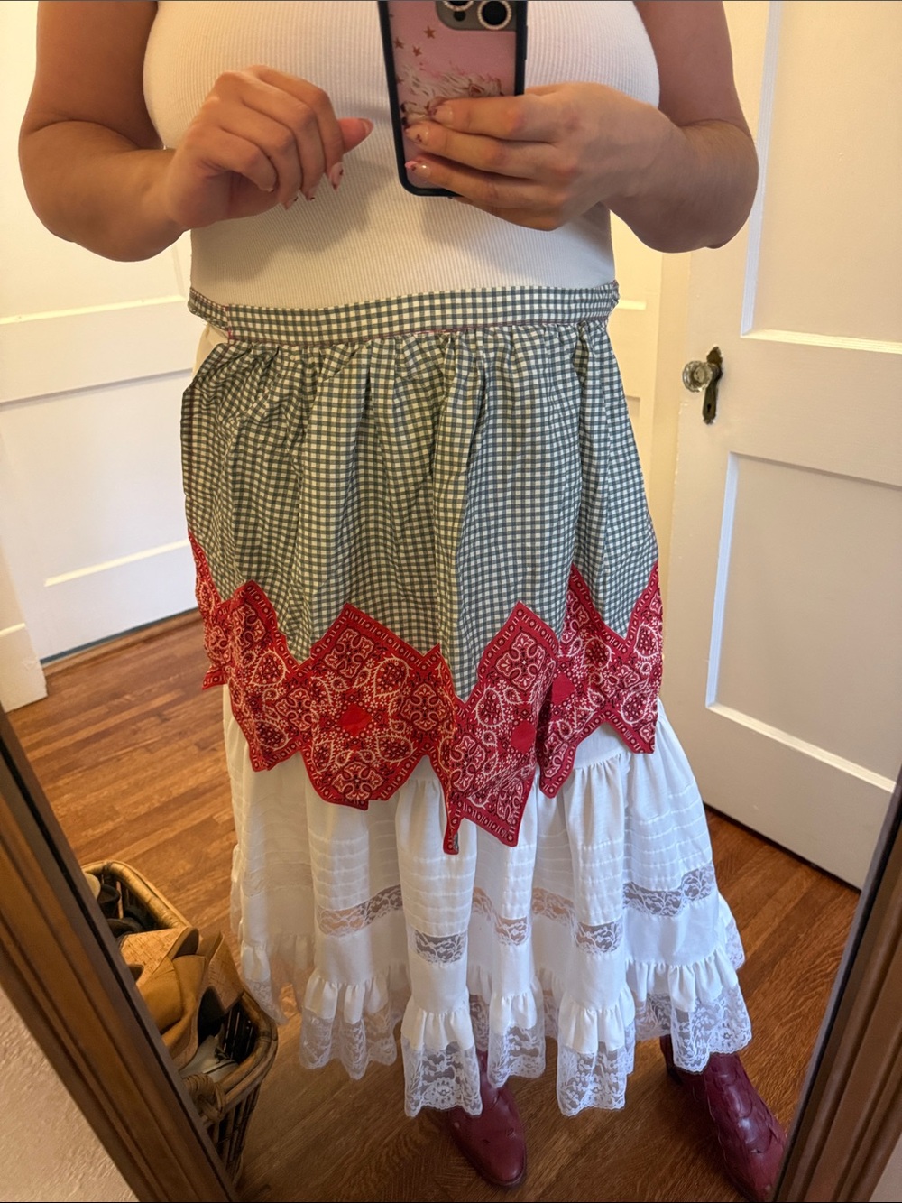 Vintage Western Apron